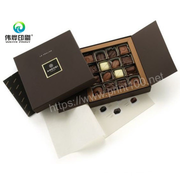 Luxury Custom Logo Printing Empty Chocolate Paper Gift Packing Packaging Chocolate Box